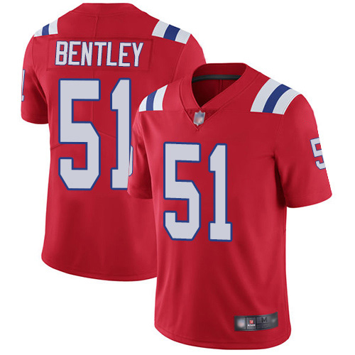 New England Patriots Football #51 Vapor Limited Red Men Ja Whaun Bentley Alternate NFL Jersey->youth nfl jersey->Youth Jersey